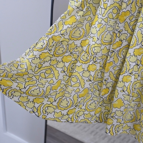 Olivia James The Label Scoop Neck Puff Sleeve Belted Midi Dress, Size Medium - Picture 4 of 10